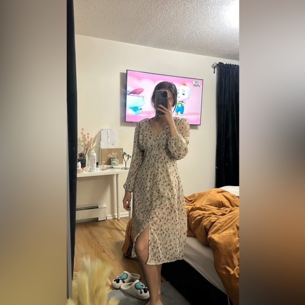 Floral midi dress